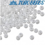 Zdjęcie - Koraliki TOHO Round 8/0 Opaque-Lustered White